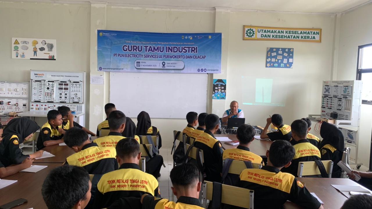 Guru Tamu Industri – PT PLN Electricity Services di SMK Negeri 1 Pagentan